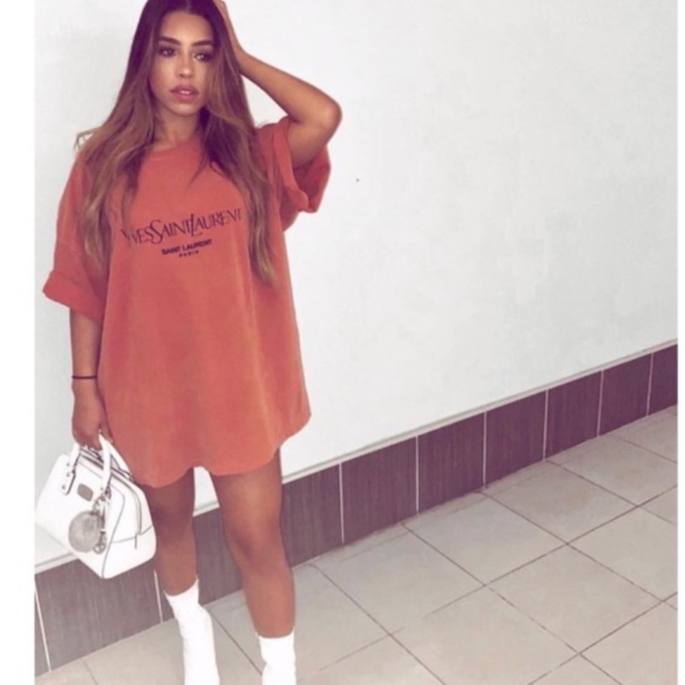 YSL Coal n Terry Oversized T shirt